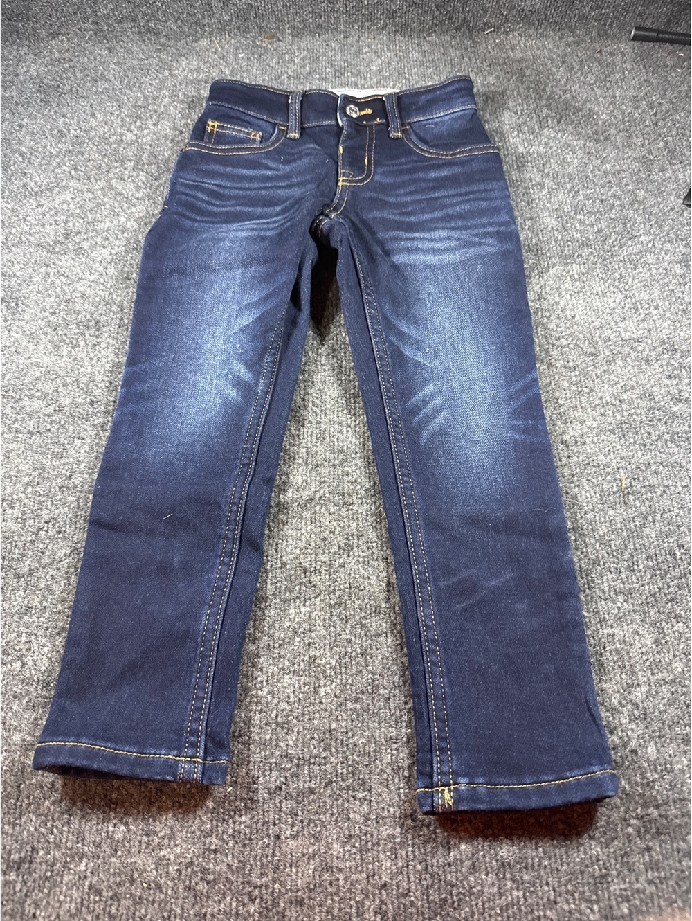 Cat & Jack Toddler 4T Blue Denim Jeans Straight Leg Faded Wash
